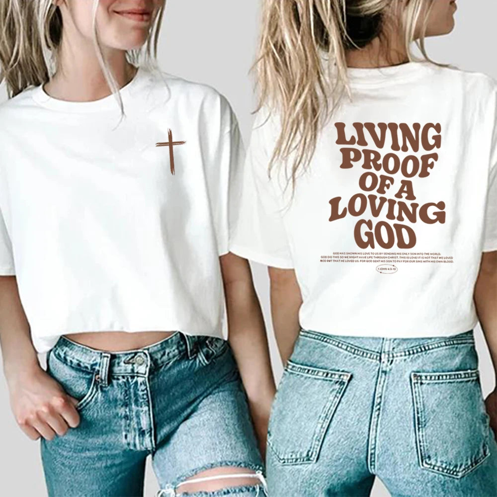 Aesthetic Christian T-Shirt Christian Apparel Brown Jesus Tshirt Trendy Streetwear Clothing Bible Verse Shirts Christian Gift